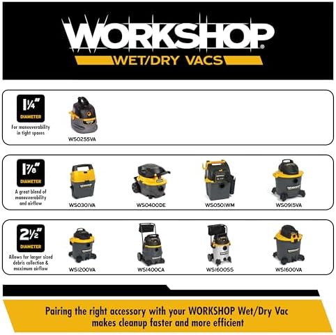 workshop ıslak/kuru Vacs 1 – 7/8 inç Auto başlık Wet Dry Shop için vakum, WS25003A