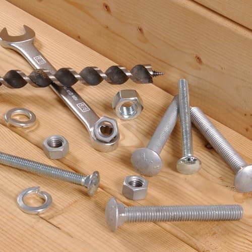 Hillman Carriage Bolt, Steel, 5/16-18 x 1-In., 100-Pk. -240078 - Görsel 3