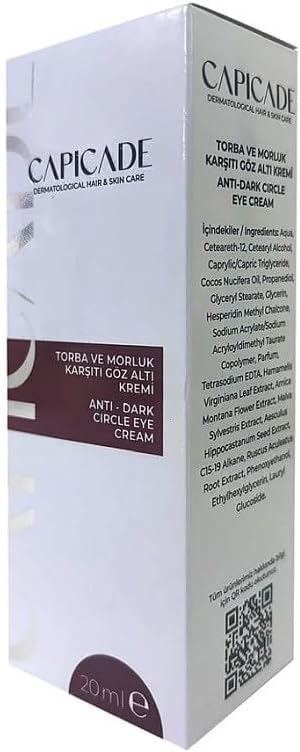 Capicade Torba Ve Morluk Karşıtı Göz Altı Krem 20 Ml