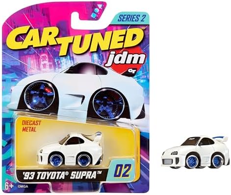 Alternative view of CarTuned JDM Seri 2 1993 Supra A90 Diecast Arabası, Beyaz, Metal Gövde