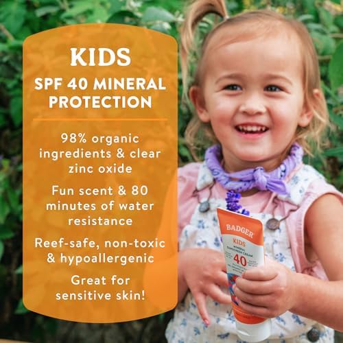 Badger Clear Zinc Çocuk Güneş Kremi SPF40 87 ml
