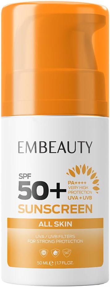 Embeauty Tüm Cilt Tipleri Için Yüksek Korumalı Güneş Kremi Spf50+ 50 ml