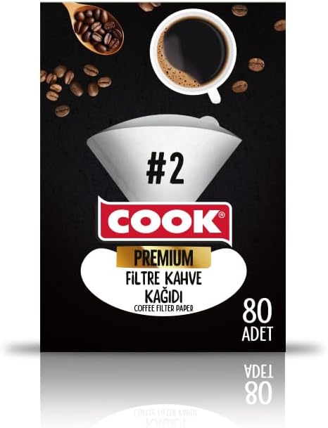 Premium Filtre Kahve Kağıdı, Ebat 2, 80 Adet