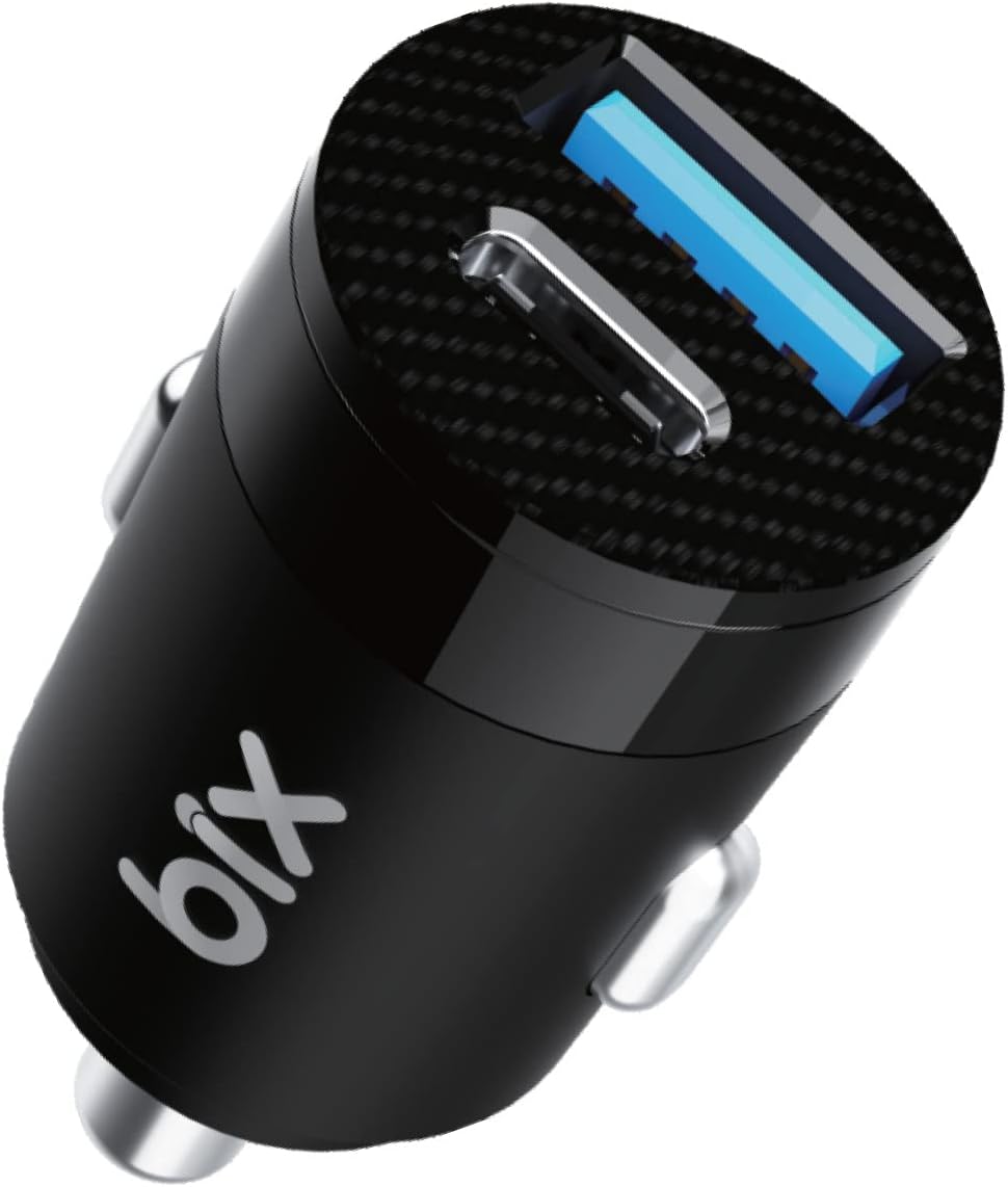 Alternative view of Bix BXAC65C 65W PD Type-C & 18W USB-A Girişli Çift Portlu Hızlı Şarj Özellikli Araç İçi Şarj Cihazı Siyah
