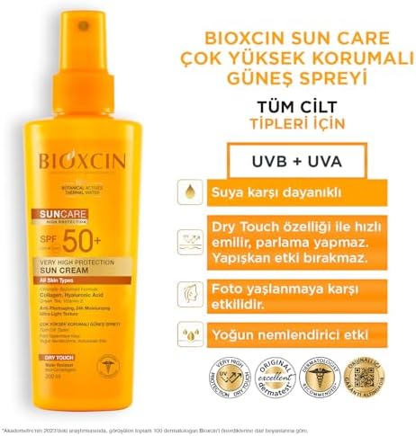 Sun Care Spf 50 Yüz Güneş Kremi 50 ml Karma Yağlı Cilt ve Vücut Güneş Spreyi 200 Ml