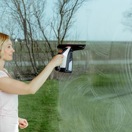 GlassVAC Akülü Cam Temizleme Makinesi ile Uyumlu Yedek Lastik, Siyah
