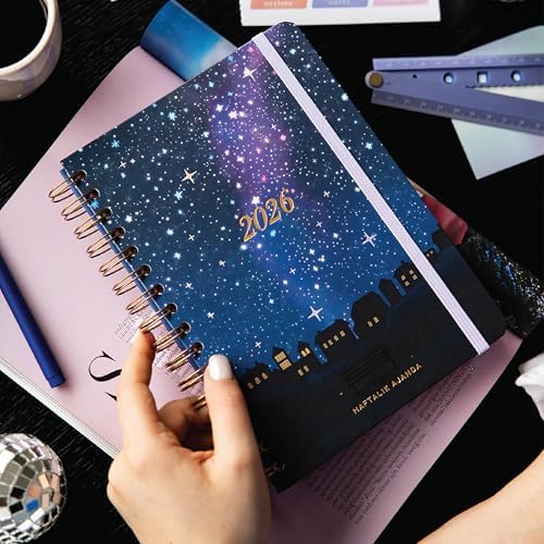 Alternative view of 2026 A5 Spiralli Renkli Haftalık Ajanda 12 Aylık – Motivasyon Sayfalı Galaksi