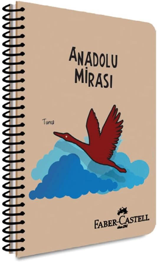 Alternative view of Anadolu Mirası Spiralli Defter, A4, 100 Yaprak, 70g Kağıt, Kareli, Dayanıklı Kapak, Kolay Açılan Spiral Cilt, Asorti Kapak Tasarımı