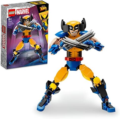 Wolverine Yapım Figürü 76257 – 8 Yaş ve Üzeri Kız ve Erkek Çocuklar için Süper Kahraman Hediyesi Fikri, 3 Uzayan Pençe Gibi Orijinal Detaylar İçeren Yaratıcı Oyuncak Yapım Seti (327 Parça)