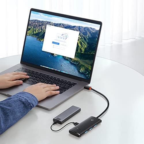 Lite 4in1 Multifonksiyonel Type-C Hub Station Siyah - Görsel 3