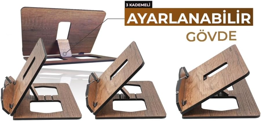 Alternative view of - Kitap Okuma Standı (Ceviz)