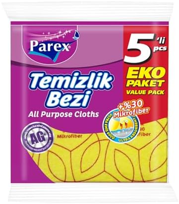30% Mikrofiber Temizlik Bezi 5'li
