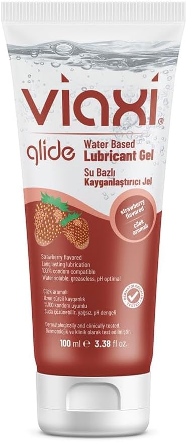 Viaxi Glide Kayganlaştırıcı Jel Çilek Aromalı 100 ml