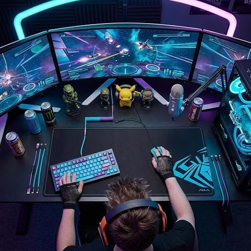 Alternative view of Aula MP-XL 90x40cm Kaymaz Tabanlı Gaming Oyuncu Mousepad Siyah