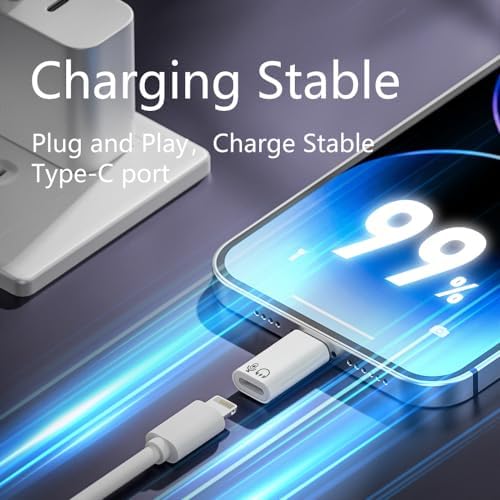 Type C to Lightning Yuva Çevirici Yaka Mikrofonu ile Uyumlu Beyaz OTG Adaptör OTGYZ - Görsel 3