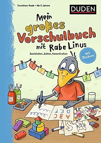 Alternative view of Mein grosses Vorschulbuch mit Rabe Linus : Buchstaben, Zahlen, Konzentration - Duden