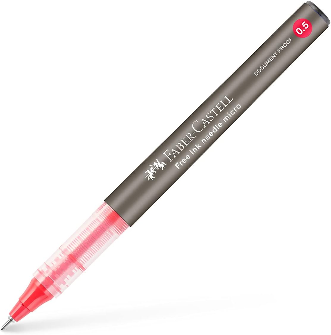 Alternative view of Free Ink Roller Kalem 0.5, Kırmızı, Silinmez Kalıcı Mürekkep, İğne Uçlu, Akıcı Yazım, Mürekkep Göstergeli