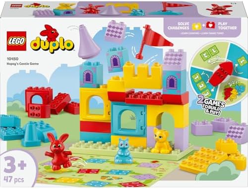 Hopsy’nin Kale Oyunu 10450 – 3 Yaş ve Üzeri Hayvansever Çocuklar için 3 Figürlü Hayal Gücü Geliştiren Eğitici Oyuncak Yapım Seti, Doğum Günü Hediyesi (47 Parça)