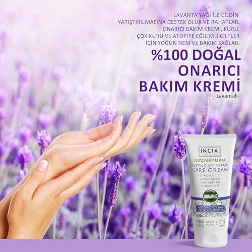 Alternative view of %100 Doğal Onarıcı Bakım Kremi Yoğun Nemlendirici Cilt Bakım Lavanta Shea Vegan 50 ml