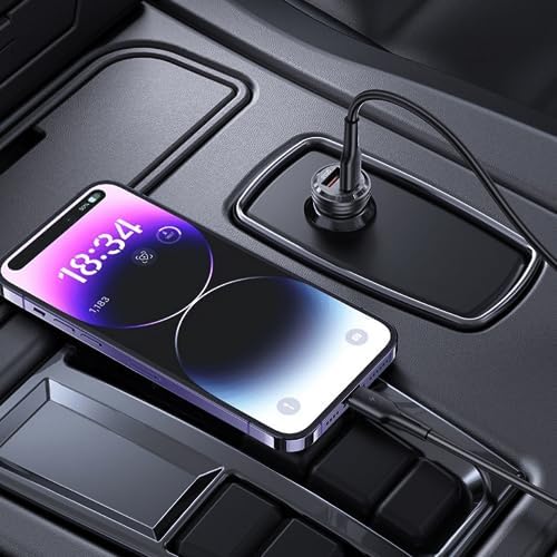 Alternative view of Transparent 45W PD/QC Mini Araç şarj Cihazı ve 1 Metre iPhone Hızlı Şarj Kablosu L35 - BLT-00