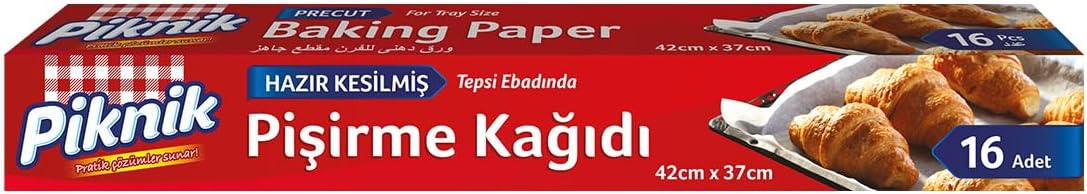 Alternative view of Piknik Gıda Ambalaj Pişirme Kağıdı Hazır Kesilmiş 16 Adet 1455