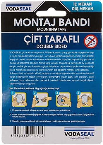 Çift Taraflı Montaj Bandı 20mmx3mt - Görsel 3