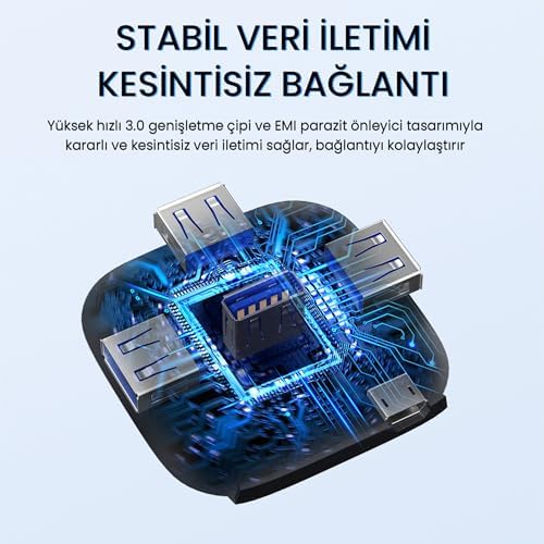 4 Portlu Type-C to USB 3.0 Çoklayıcı Hub - Görsel 3