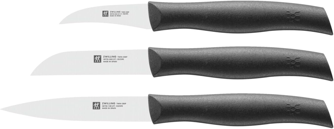 38737000 Grip bıçak seti, 3 parça, Friodur bıçak, sap: Plastik, siyah, 350 x 105 x 15 mm, 1 paket