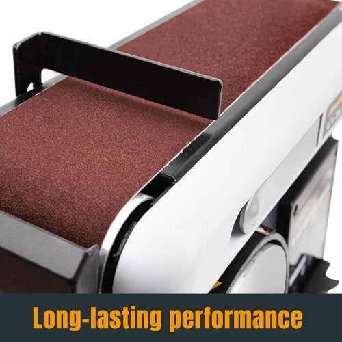 110170V 6 x 48 inç Zımpara Kayışları | 60 Grit Alüminyum Oksit Zımpara Kemeri | Taşınabilir Kayış Zımpara Makinesi için Premium Zımpara Kağıdı, 10'lu Paket