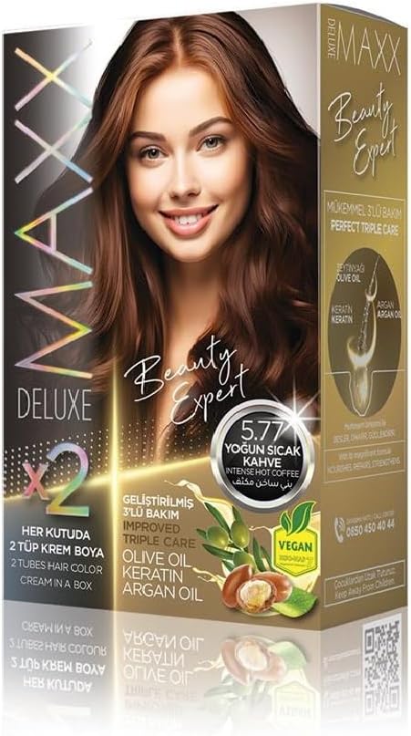 BEAUTY EXPERT HAIR COLOR (KERATİN)'Lİ 1 KUTU (2 X 50 ML) (Yoğun Kahve 5.77)