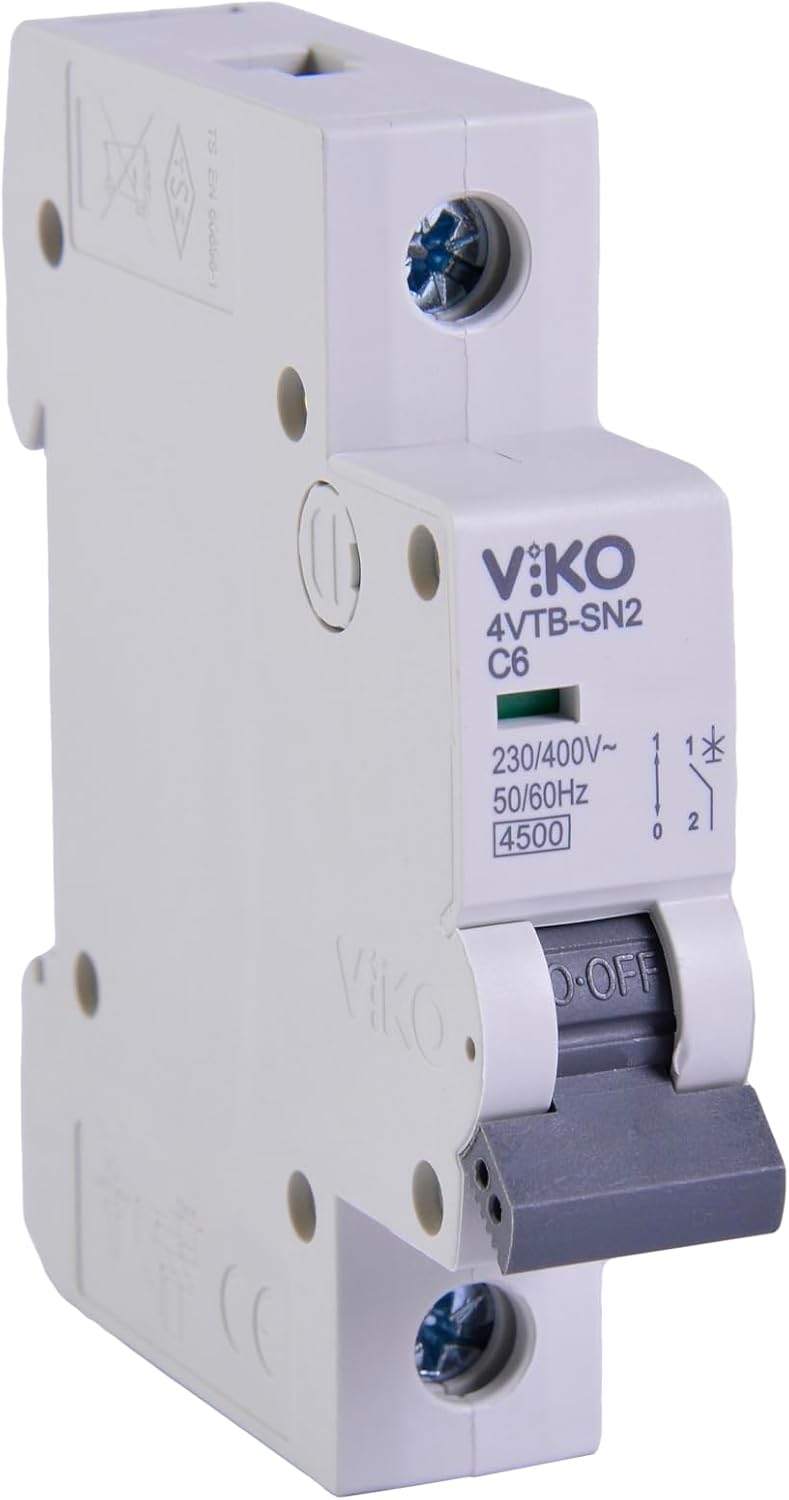 4VTB-1C06 Otomatik Sigorta 4,5kA C Tipi 1 Kutup 06A