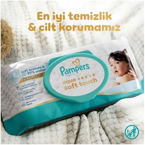 Alternative view of Aqua Soft Touch Bebek Islak Havlu 3 Paket 180 Yaprak