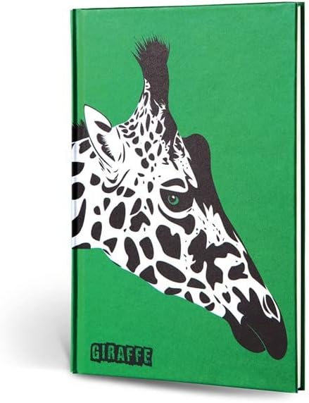 Hayvan Figürlü Dokulu Defter Çizgili Zürafa