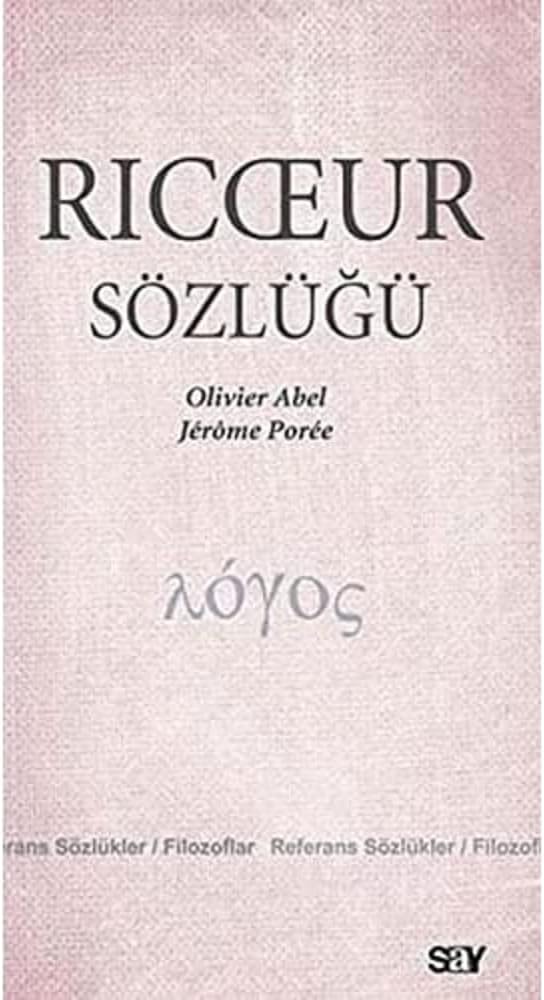 RICCEUR SÖZLÜĞÜ