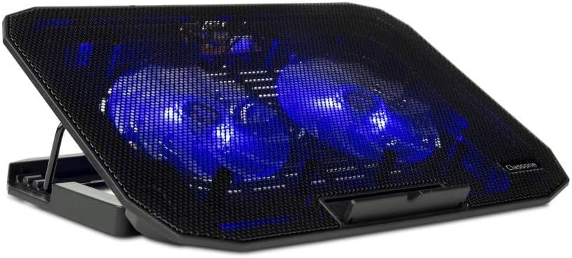 M40 Gaming Laptop Soğutucu Notebook Standı, Mavi Led,14-15.6-17 inch uyumlu, 2 Fan, 2 Usb