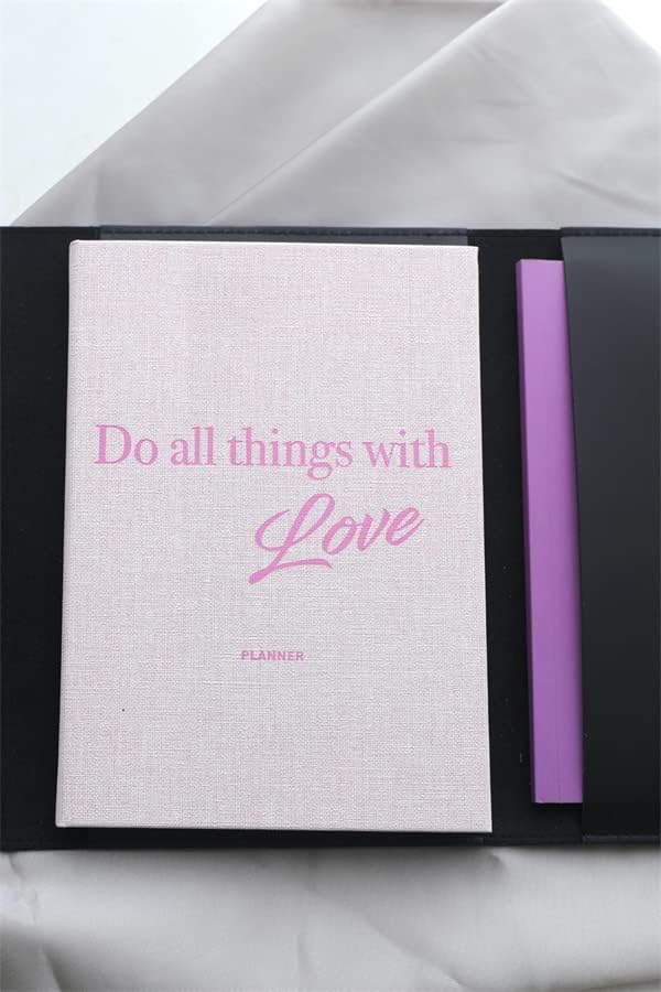 Alternative view of 15x21 Keten Süresiz Planlayıcı Ajanda Defter Pembe