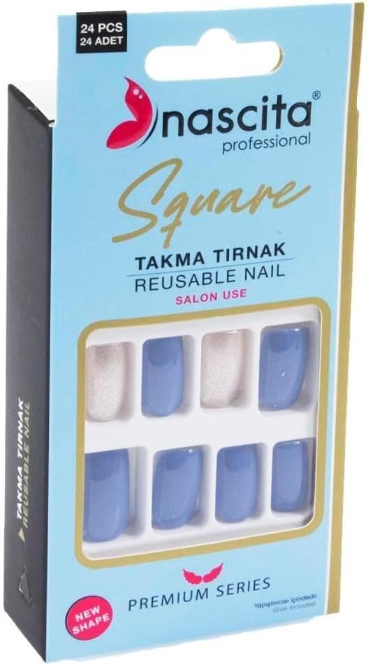 24'lü Square Renkli Takma Tırnak - 161