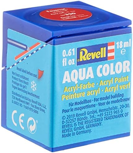 Alternative view of Aqua Su Bazlı Boyası Yarı Parlak - Ateş Kırmızısı 18ml-36330