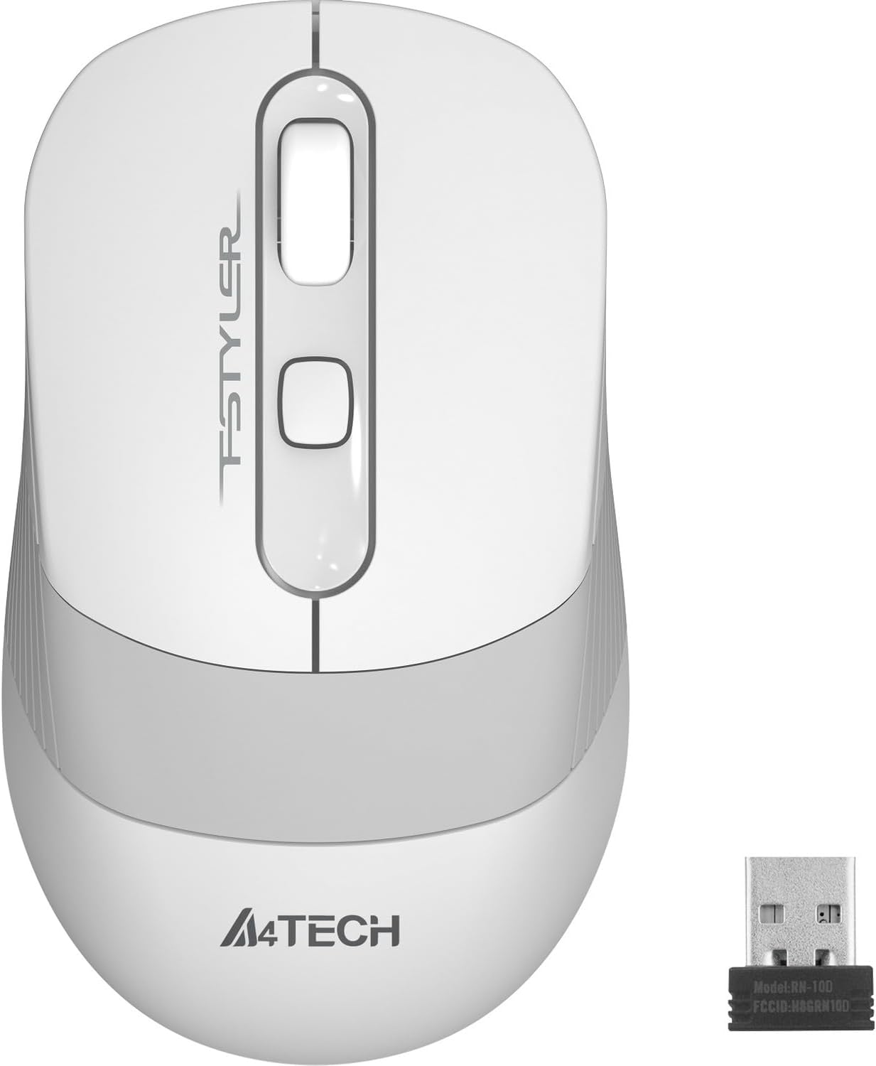 FG10 Kablosuz Optik 2000 DPI Mouse, 4 Yönlü Scroll, Beyaz