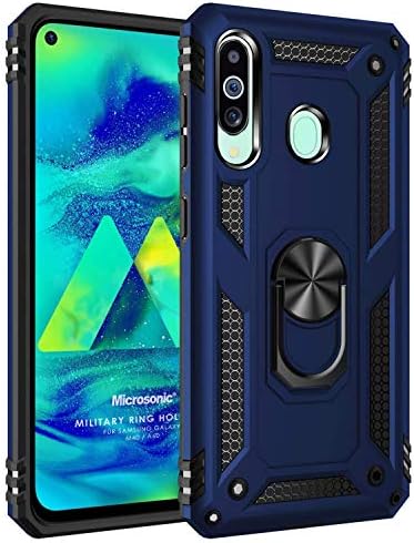Alternative view of Galaxy A60 Kılıf Military Ring Holder Lacivert