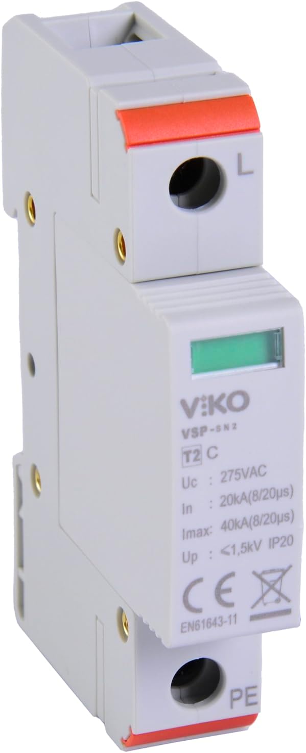 VSP-1/40/C Modüler Parafadur 40kA 1Kutup C Tip
