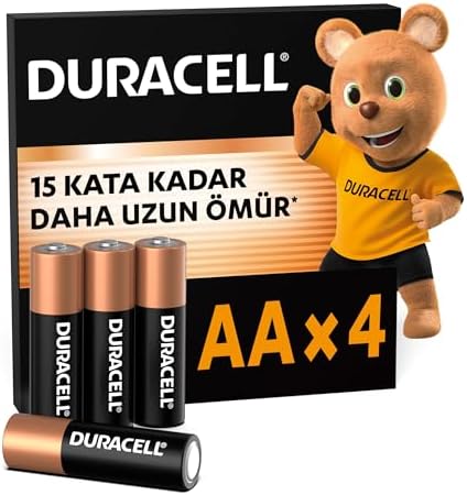 AA Alkalin Kalem Pil (4'lü paket) 1,5 V LR6/MN1500