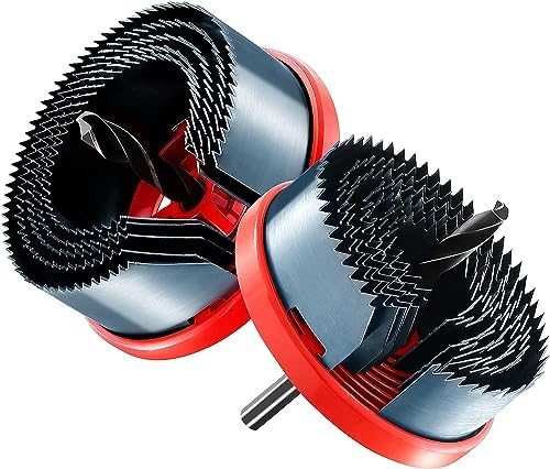 HYCHIKA BETTER TOOLS FOR BETTER LIFE Delik Testeresi Seti Kutu Matkabı 7 Testere Çelengi ve 5 Testere Çelengi, Ahşap, Alçı Panel, Sunta, Delik Delme için - Görsel 3