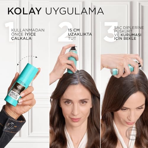 Retouch Beyaz Dipleri Kapatıcı Sprey 75 ml - Kahverengi