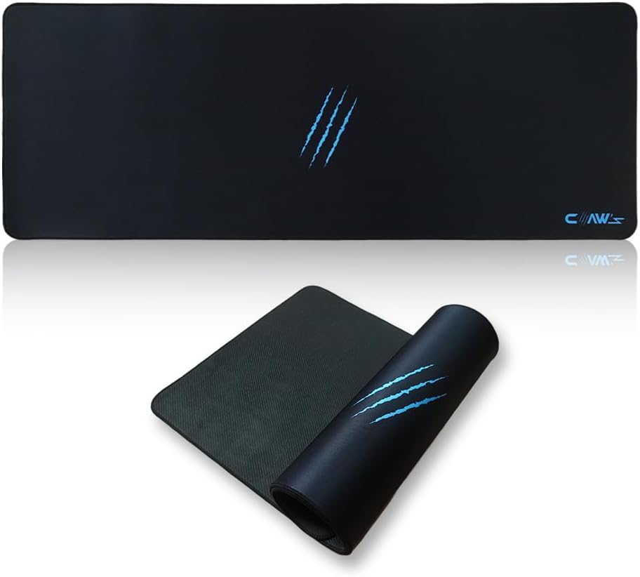 Soft 90X40CM Mikrofiber Yüzey - Kaydırmaz Kauçuk Zemin - 3mm Kalınlık - 360 Derece Dikiş - Kolay Temizlenebilir XXL Mousepad - Görsel 3