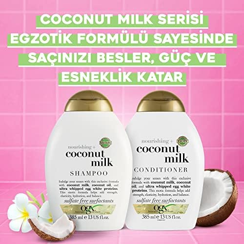 Alternative view of besleyici hindistan cevizi sütü şampuan 385 ml sülfatsız