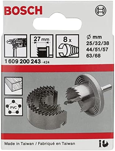 Accessories 8 parçalı testere çelengi seti (ahşap, plastik, Ø 25-68 mm, matkap aksesuarı) - Görsel 3