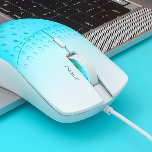 Aula S11 Pro 3600DPI RGB Optik Gaming Mouse Mavi