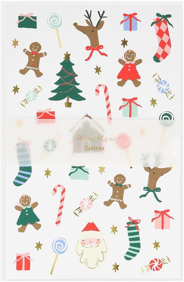 Alternative view of - Jolly Tattoo Sheet - Yeni Yıl Geçici Dövmeler (2'li)