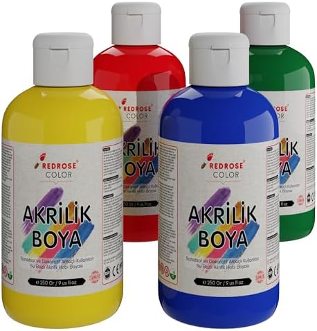 Alternative view of Ana Renkler Akrilik Boya 4'lü Set 4x250gr